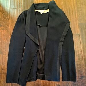 Wilfred black open front blazer
